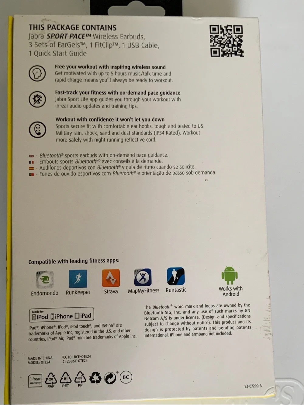 Jabra Sport Pace Wireless Earbuds